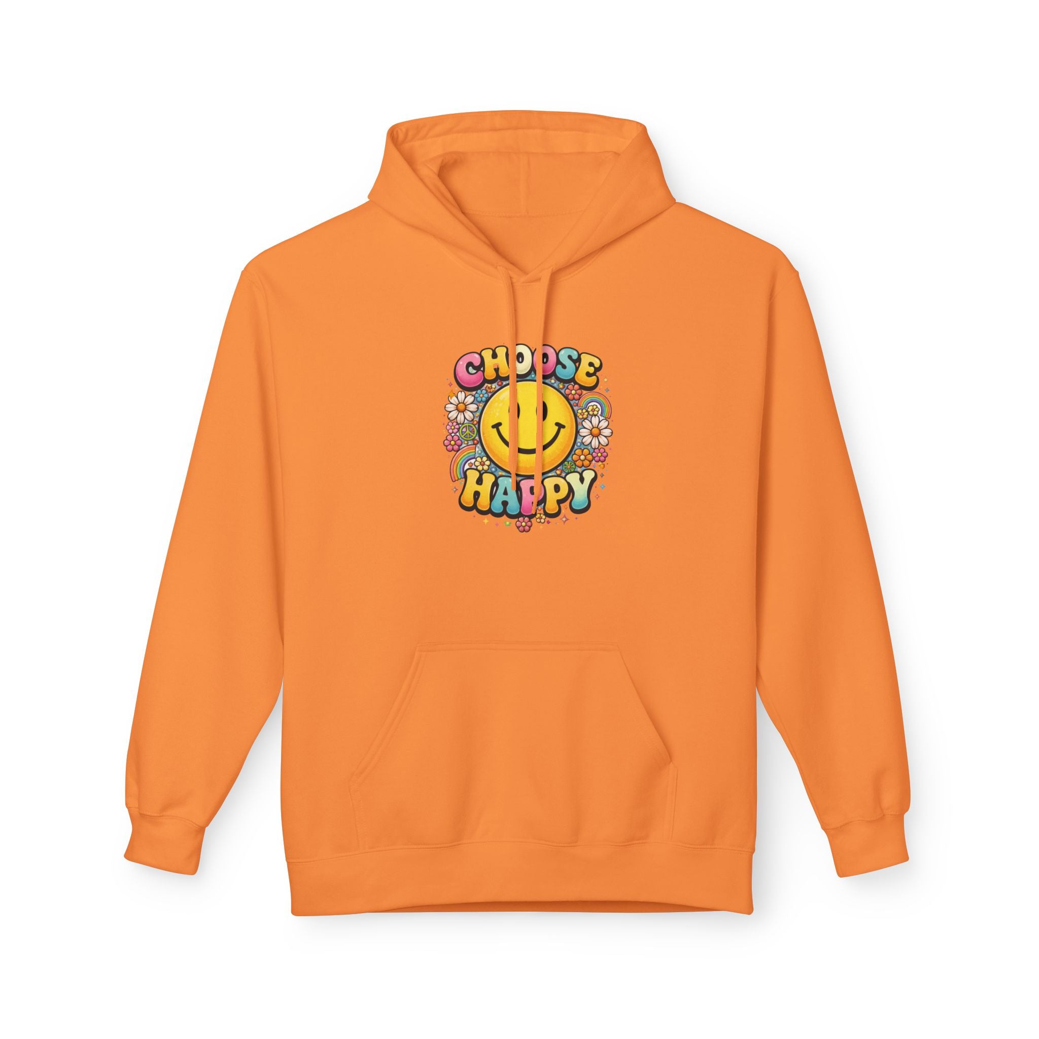 Positive Graphic Hoodie | Choose Happy Sweatshirt | Cozy Teen Hoodie with Smiley Face