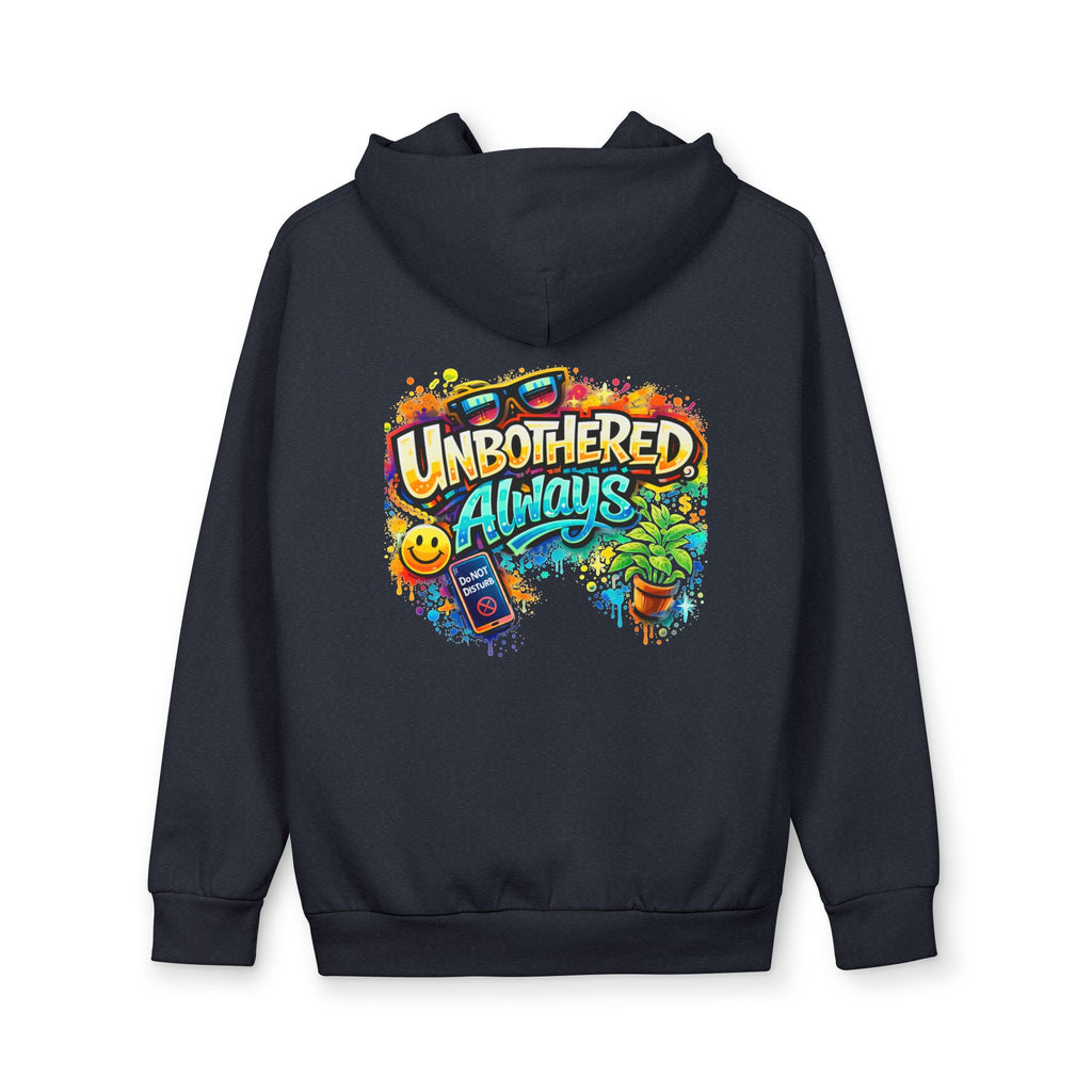 Unbothered Always Hoodie — Colorful Retro Vibes Pullover