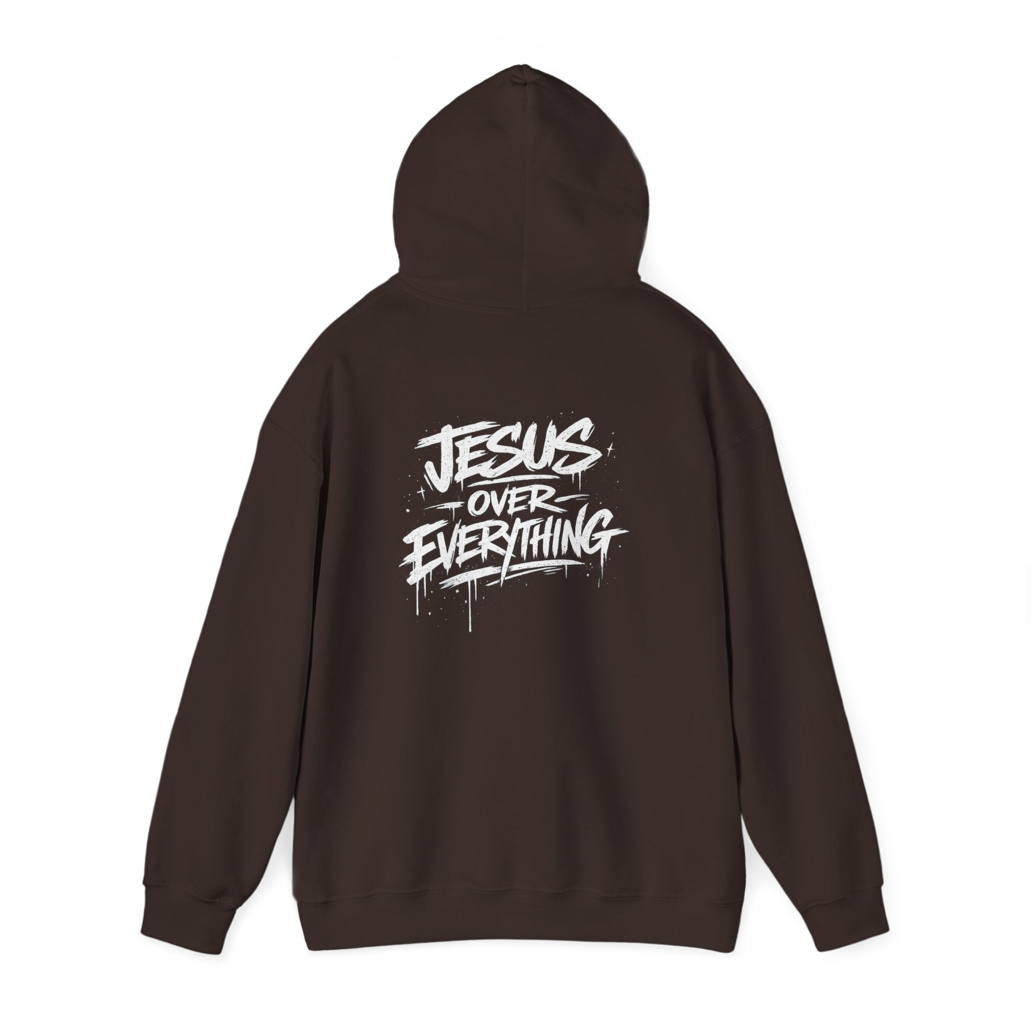 Jesus Over Everything Hoodie - Christian Faith Graphic Hoodie