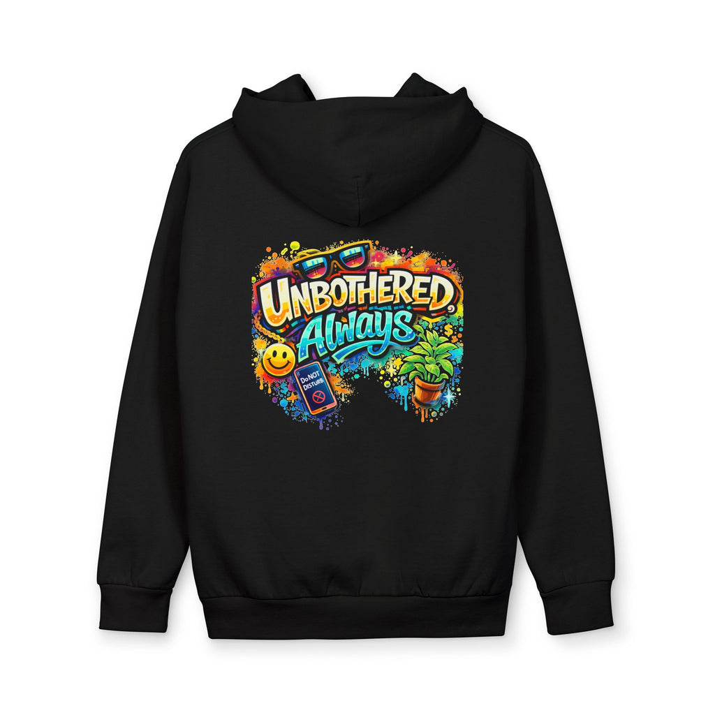 Unbothered Always Hoodie — Colorful Retro Vibes Pullover
