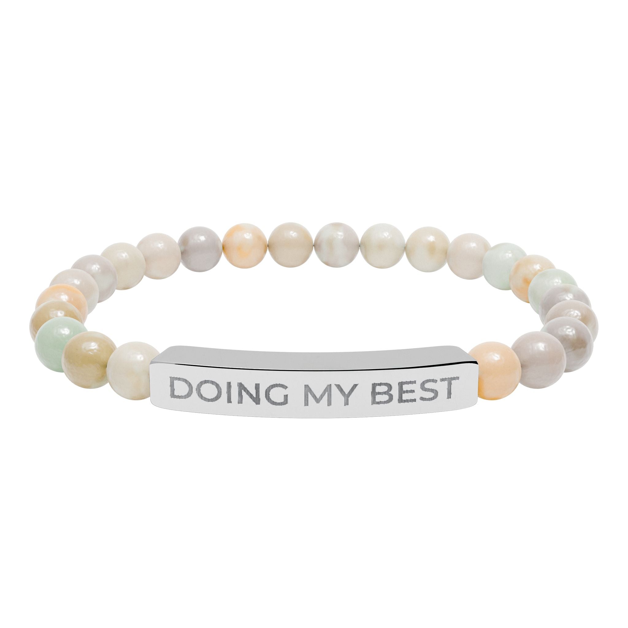 Doing My Best – Natural Stone Bar Bracelet