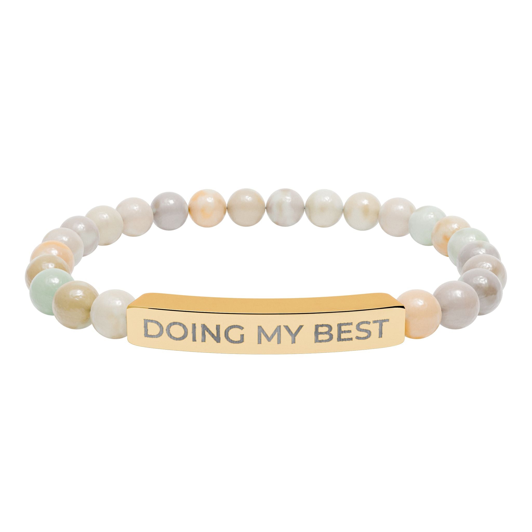 Doing My Best – Natural Stone Bar Bracelet