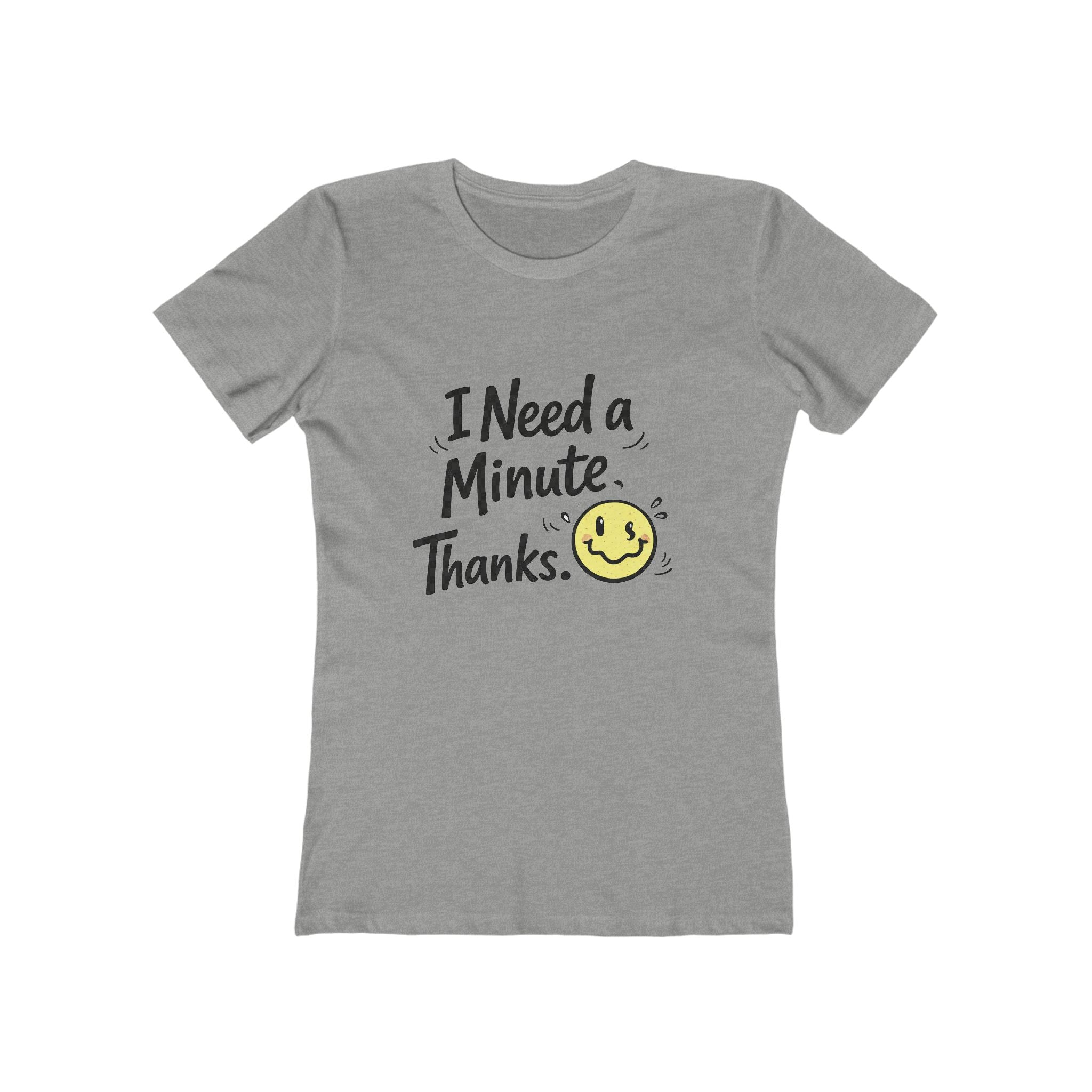 Casual Graphic Tee for Teens | I Need a Minute Shirt | Soft Positive Message T-Shirt