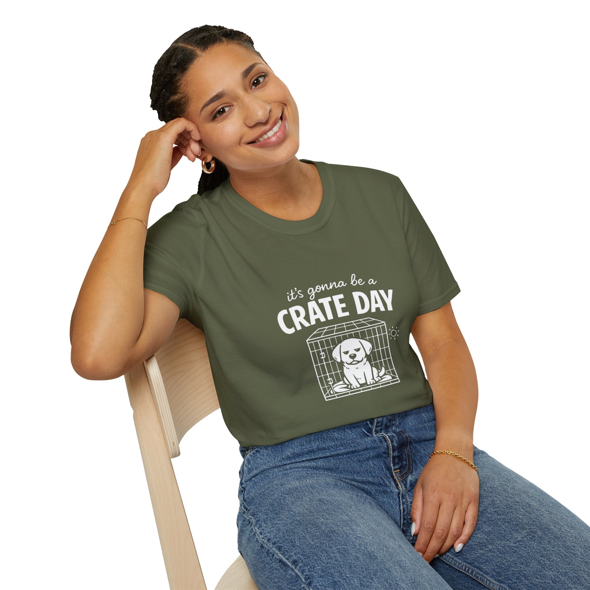 T-Shirt — "It's Gonna Be a Crate Day" Puppy Crate Training Shirt