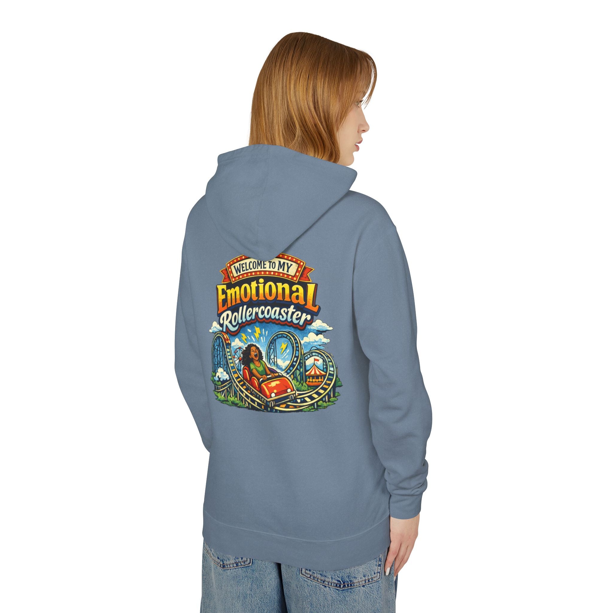 Emotional Rollercoaster Hoodie - 'Welcome to My Emotional Rollercoaster' Graphic Sweatshirt