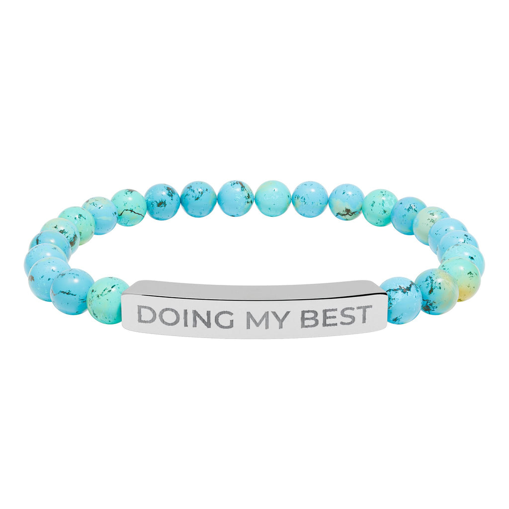 Doing My Best – Natural Stone Bar Bracelet