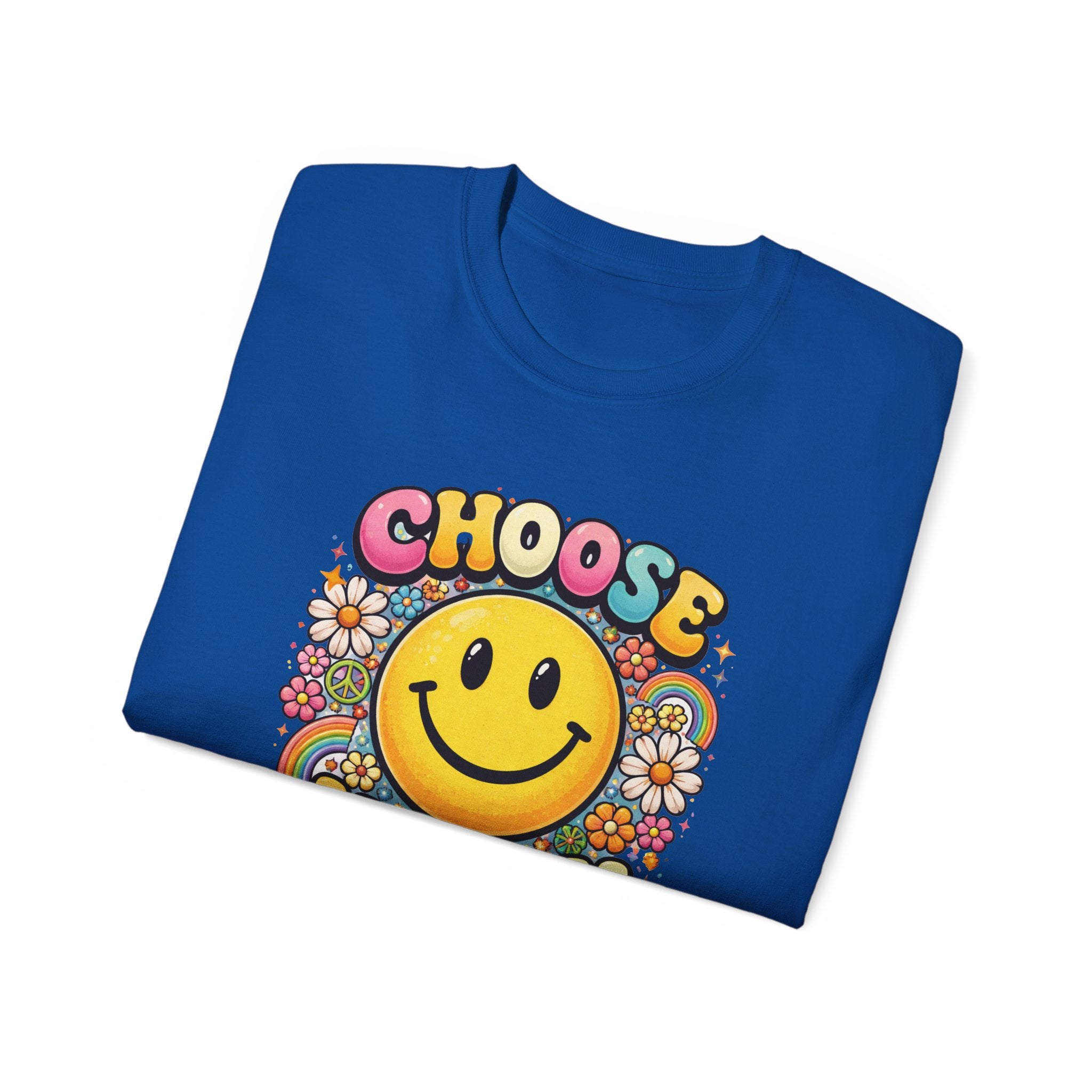 Choose Happy Smiley T-Shirt — Retro Happy Face Tee