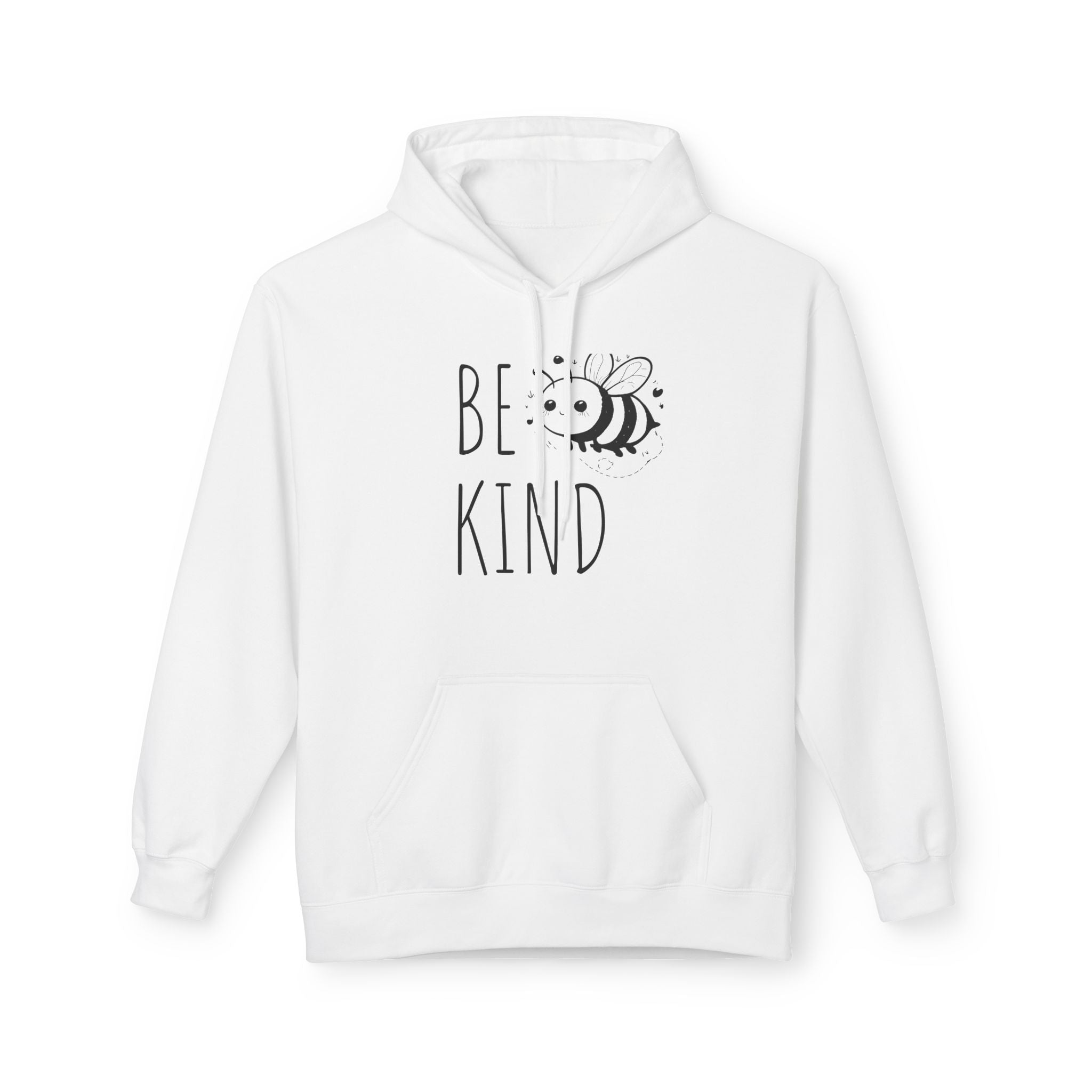 Bee Kind Hoodie — Cute Minimalist Bee Graphic Sweatshirt, Positive Message Gift