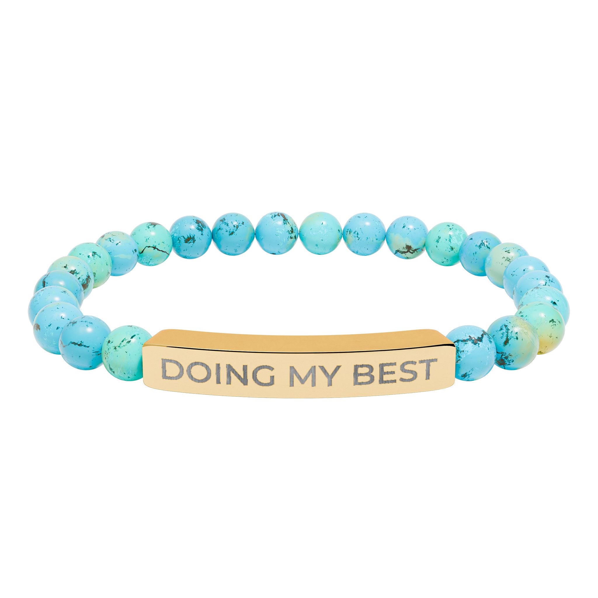 Doing My Best – Natural Stone Bar Bracelet