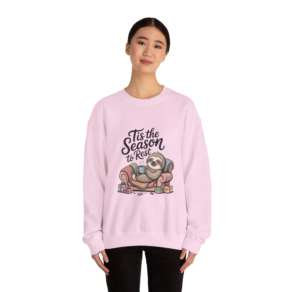Tis the Season to Rest Sweatshirt | Introvert Christmas, Festive Burnout