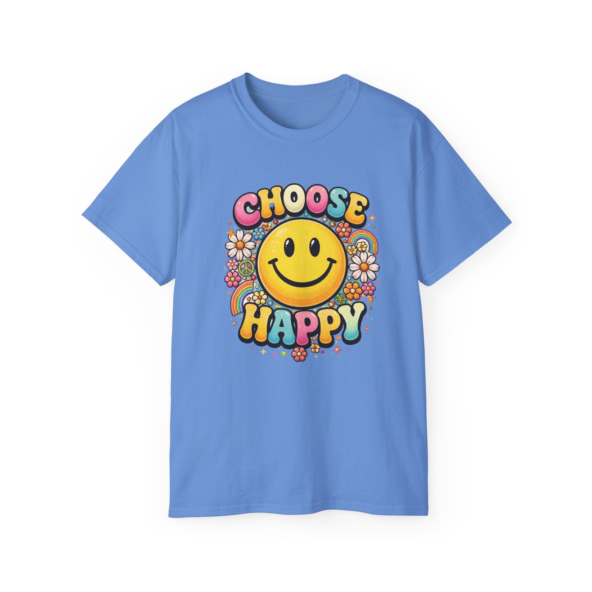 Choose Happy Smiley T-Shirt — Retro Happy Face Tee