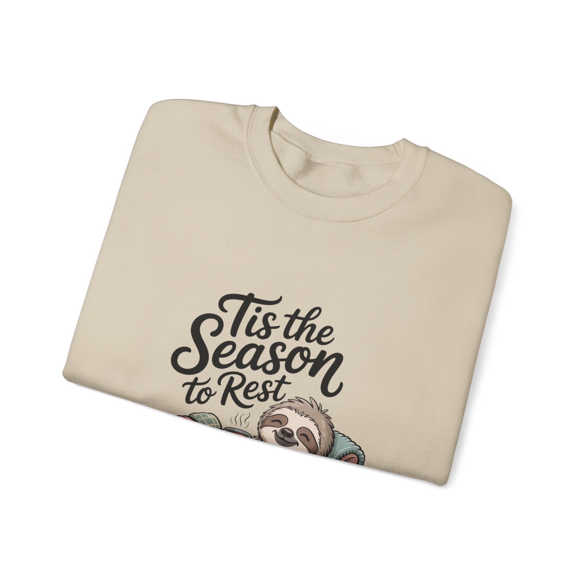 Tis the Season to Rest Sweatshirt | Introvert Christmas, Festive Burnout